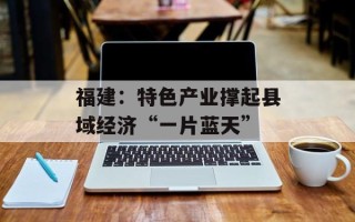 福建：特色产业撑起县域经济“一片蓝天”