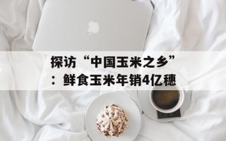 探访“中国玉米之乡”：鲜食玉米年销4亿穗