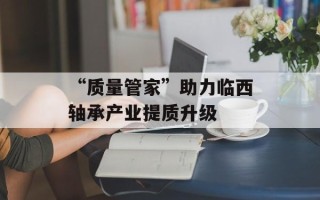 “质量管家”助力临西轴承产业提质升级