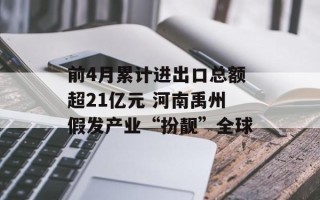 前4月累计进出口总额超21亿元 河南禹州假发产业“扮靓”全球