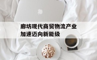 廊坊现代商贸物流产业加速迈向新能级