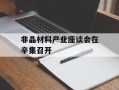 非晶材料产业座谈会在辛集召开