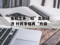 金稻之乡“稻”出新经济 村民幸福再“升级”