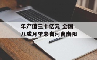 年产值三十亿元 全国八成月季来自河南南阳