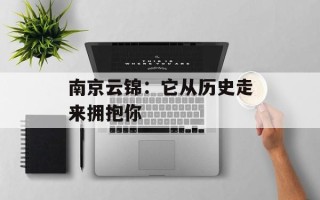 南京云锦：它从历史走来拥抱你