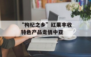 “枸杞之乡”红果丰收 特色产品走俏中亚