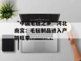 “中国毛毡之乡”河北南宫：毛毡制品进入产销旺季
