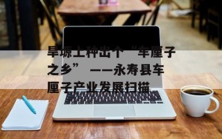 旱塬上种出个“车厘子之乡” ——永寿县车厘子产业发展扫描