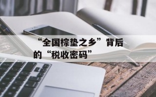 “全国棕垫之乡”背后的“税收密码”
