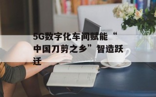 5G数字化车间赋能“中国刀剪之乡”智造跃迁