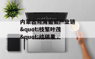内蒙古乌海葡萄产业链"枝繁叶茂"结硕果
