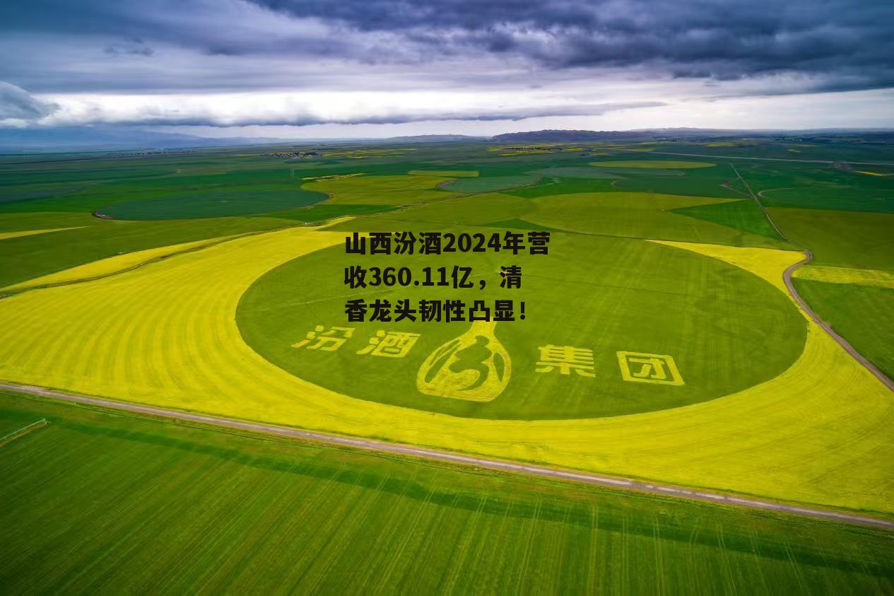 山西汾酒2024年营收360.11亿，清香龙头韧性凸显！-第1张图片-