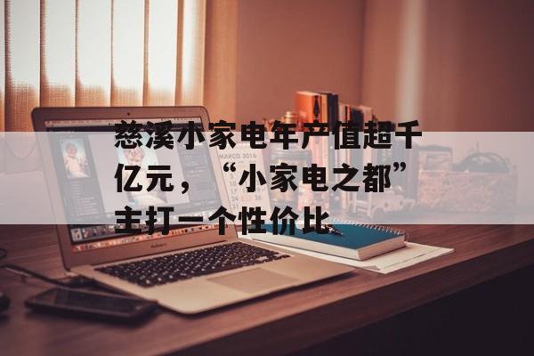慈溪小家电年产值超千亿元，“小家电之都”主打一个性价比-第1张图片-